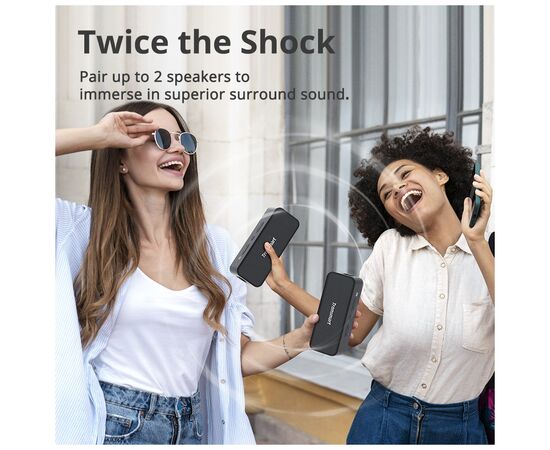 Акустическая система Tronsmart T2 Plus Upgraded Black (1019754), изображение 6 Акустическая система Tronsmart T2 Plus Upgraded Black (1019754), изображение 6