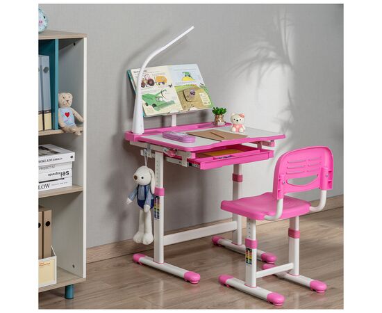 Парта со стулом FunDesk Bellissima pink (2001002219160), изображение 10 Парта со стулом FunDesk Bellissima pink (2001002219160), изображение 10