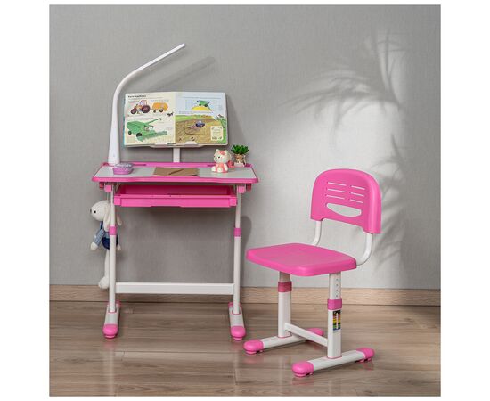 Парта со стулом FunDesk Bellissima pink (2001002219160), изображение 12 Парта со стулом FunDesk Bellissima pink (2001002219160), изображение 12