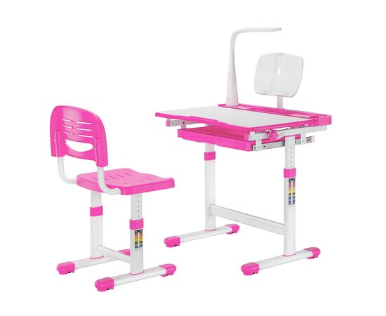 Парта со стулом FunDesk Bellissima pink (2001002219160), изображение 3 Парта со стулом FunDesk Bellissima pink (2001002219160), изображение 3