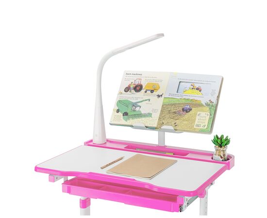 Парта со стулом FunDesk Bellissima pink (2001002219160), изображение 4 Парта со стулом FunDesk Bellissima pink (2001002219160), изображение 4