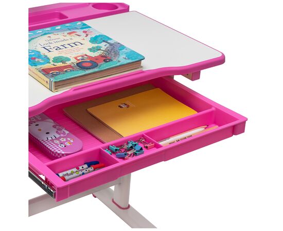 Парта со стулом FunDesk Bellissima pink (2001002219160), изображение 6 Парта со стулом FunDesk Bellissima pink (2001002219160), изображение 6