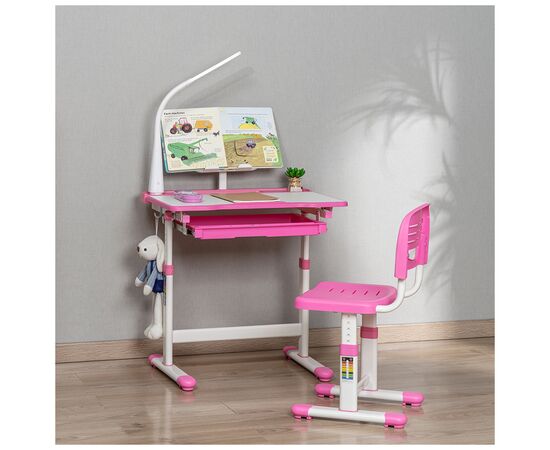Парта со стулом FunDesk Bellissima pink (2001002219160), изображение 8 Парта со стулом FunDesk Bellissima pink (2001002219160), изображение 8