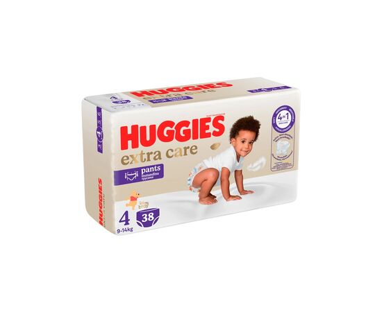 Подгузники Huggies Extra Care Pants 4 9-14 кг 38 шт (5029053549323), изображение 2 Подгузники Huggies Extra Care Pants 4 9-14 кг 38 шт (5029053549323), изображение 2