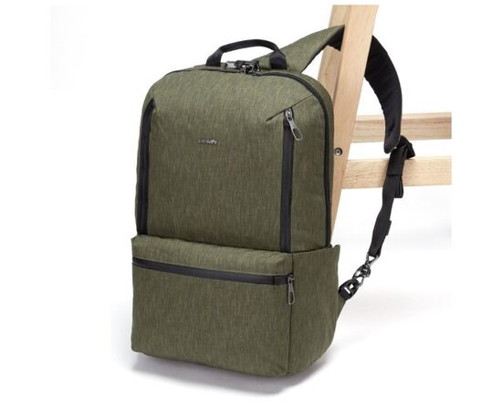 Рюкзак туристический Pacsafe Metrosafe X 20L backpack хакі (30640517), изображение 5 Рюкзак туристический Pacsafe Metrosafe X 20L backpack хакі (30640517), изображение 5