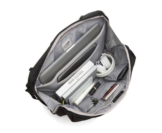Рюкзак туристический Pacsafe Metrosafe X Anti-Theft 16" commuter чорний (30635100), изображение 6 Рюкзак туристический Pacsafe Metrosafe X Anti-Theft 16" commuter чорний (30635100), изображение 6