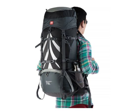 Рюкзак туристический Naturehike NH70B070-B 70+5 л Black/Grey (6927595709009), изображение 2 Рюкзак туристический Naturehike NH70B070-B 70+5 л Black/Grey (6927595709009), изображение 2