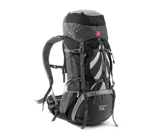 Рюкзак туристический Naturehike NH70B070-B 70+5 л Black/Grey (6927595709009)
