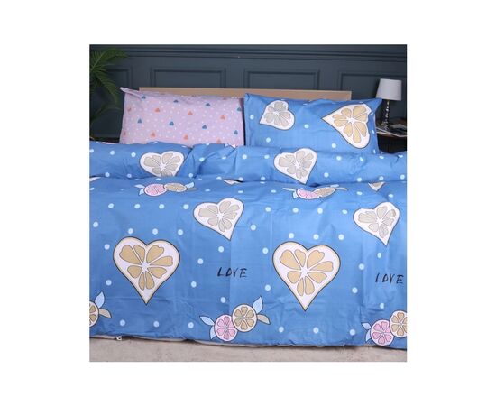 Постільна білизна MirSon Бязь Ranforce Elite 17-0470 Love lemon Полуторний (2200004698632)
