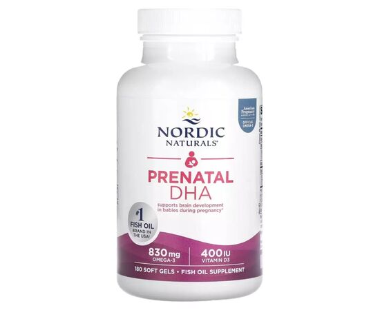 Жирні кислоти Nordic Naturals ДГК (докозагексаєнова кислота) для вагітних, Prenatal DHA (NOR-01748), зображення 3 Жирні кислоти Nordic Naturals ДГК (докозагексаєнова кислота) для вагітних, Prenatal DHA (NOR-01748), зображення 3