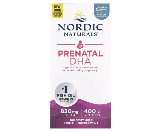 Жирные кислоты Nordic Naturals ДГК (докозагексаеновая кислота) для беременных, Prenatal DHA (NOR-01748)