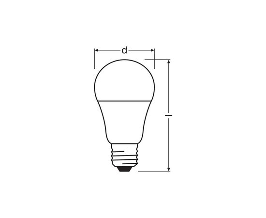 Автолампа Osram LED лампа побутова (8543709000) (OS CLA60-095/840VL), изображение 2 Автолампа Osram LED лампа побутова (8543709000) (OS CLA60-095/840VL), изображение 2