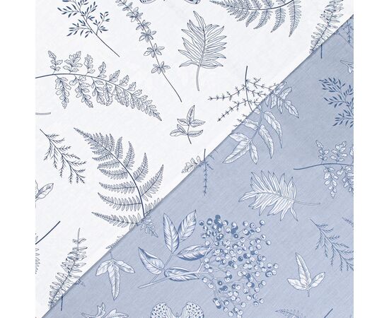 Постільна білизна Home Line Блакитна папороть Сатин Твіл євро (183055), зображення 3 Постільна білизна Home Line Блакитна папороть Сатин Твіл євро (183055), зображення 3