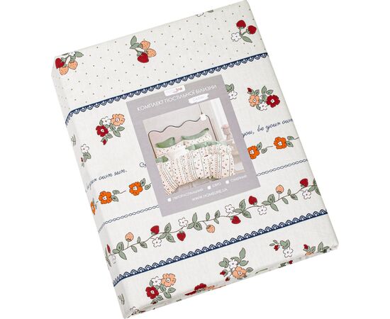 Постельное белье Home Line Земляника Сатин Твил евро (176125)