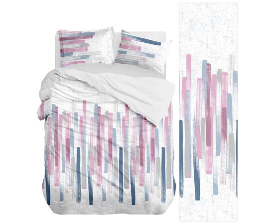 Постільна білизна Home Line Рожево-синій фланель євро (178687), зображення 2 Постільна білизна Home Line Рожево-синій фланель євро (178687), зображення 2