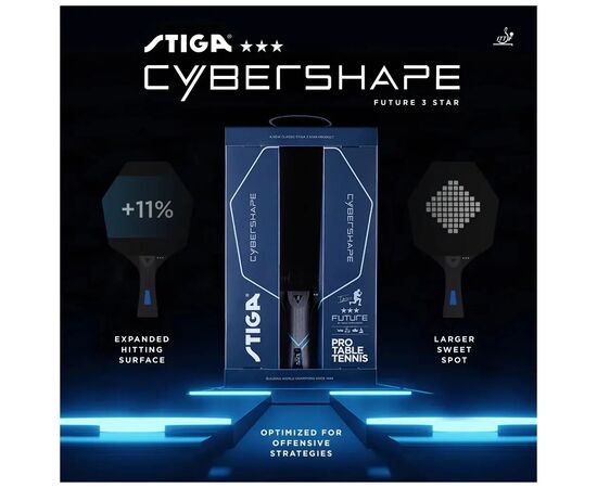 Ракетка для настольного тенниса Stiga Cybershape Future 3 Star FL (1213-0304-35) (931284), изображение 8 Ракетка для настольного тенниса Stiga Cybershape Future 3 Star FL (1213-0304-35) (931284), изображение 8