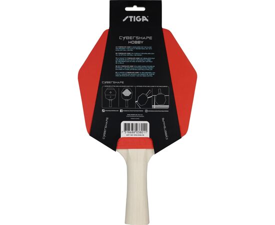 Ракетка для настольного тенниса Stiga Cybershape Hobby FL (1216-0106-35) (931289), изображение 4 Ракетка для настольного тенниса Stiga Cybershape Hobby FL (1216-0106-35) (931289), изображение 4