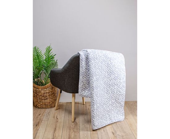 Покрывало Home Line стеганое (бело-серый) 210х240 (178341), изображение 2 Покрывало Home Line стеганое (бело-серый) 210х240 (178341), изображение 2