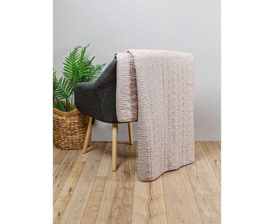 Покрывало Home Line стеганое (темно-бежевый) 160х210 (182153), изображение 2 Покрывало Home Line стеганое (темно-бежевый) 160х210 (182153), изображение 2