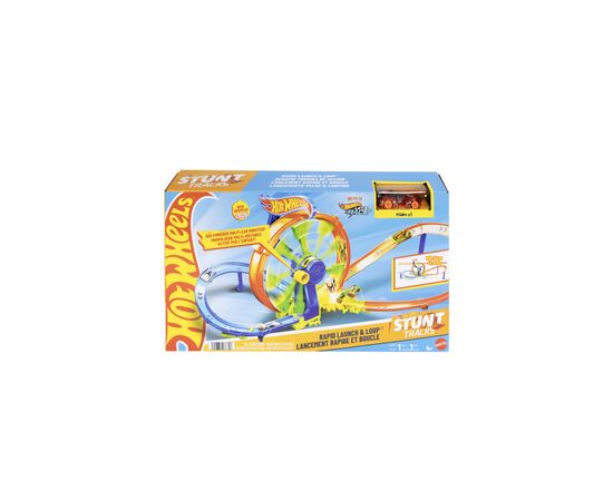 Автотрек Hot Wheels Stunt tracks Гонки на виражах (JBX65), изображение 5 Автотрек Hot Wheels Stunt tracks Гонки на виражах (JBX65), изображение 5