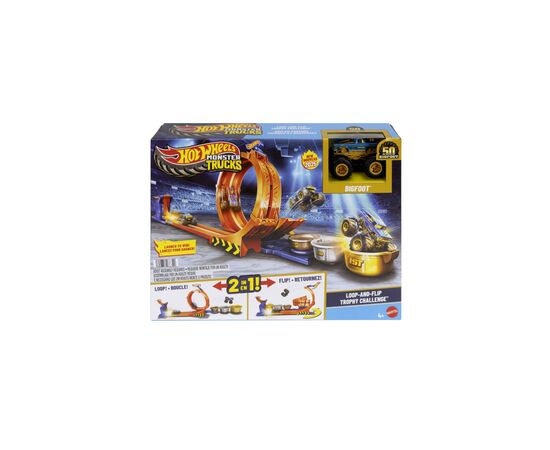 Автотрек Hot Wheels Monster Trucks Петли и трюки (JBX64), изображение 4 Автотрек Hot Wheels Monster Trucks Петли и трюки (JBX64), изображение 4