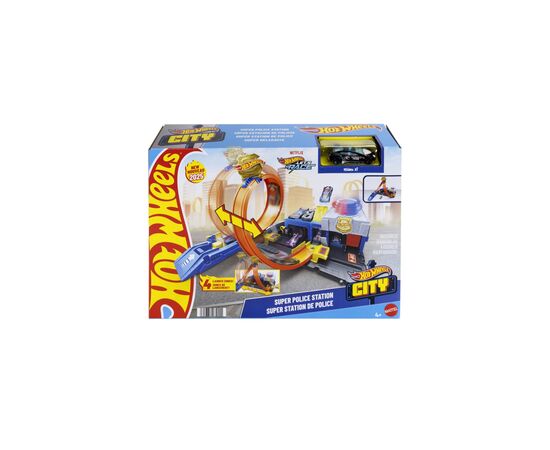Автотрек Hot Wheels City Суперполіцейський відділок (JBM71), зображення 5 Автотрек Hot Wheels City Суперполіцейський відділок (JBM71), зображення 5
