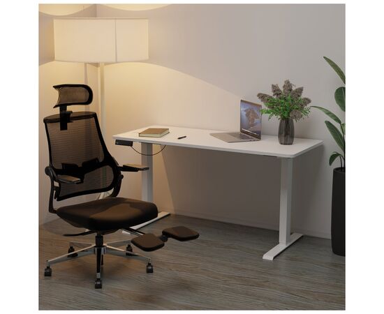Компьютерный стол Mealux PowerDesk Duo White (EVO-242 Duo W/W), изображение 4 Компьютерный стол Mealux PowerDesk Duo White (EVO-242 Duo W/W), изображение 4