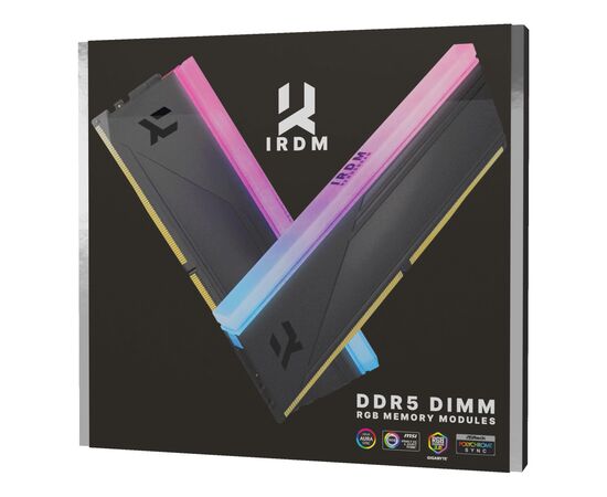 Модуль памяти для компьютера DDR5 32GB (2x16GB) 6000 MHz IRDM RGB Black Goodram (IRG-60D5L30S/32GDC), изображение 5 Модуль памяти для компьютера DDR5 32GB (2x16GB) 6000 MHz IRDM RGB Black Goodram (IRG-60D5L30S/32GDC), изображение 5