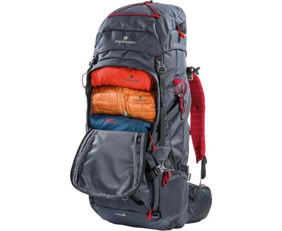 Рюкзак туристичний Ferrino Overland 65+10L Dark Grey (75671HCC) (926459), зображення 3 Рюкзак туристичний Ferrino Overland 65+10L Dark Grey (75671HCC) (926459), зображення 3