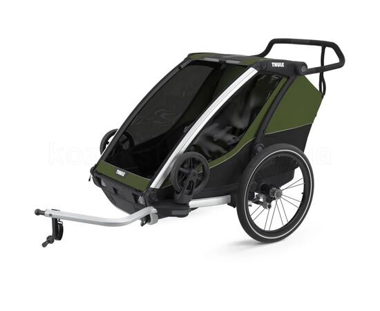 Коляска Thule Chariot Cab Double (Cypress Green) (TH 10204021), изображение 10 Коляска Thule Chariot Cab Double (Cypress Green) (TH 10204021), изображение 10