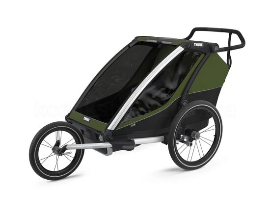 Коляска Thule Chariot Cab Double (Cypress Green) (TH 10204021), изображение 4 Коляска Thule Chariot Cab Double (Cypress Green) (TH 10204021), изображение 4
