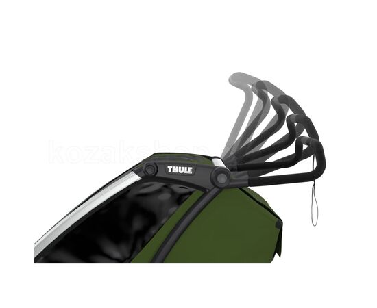Коляска Thule Chariot Cab Double (Cypress Green) (TH 10204021), изображение 5 Коляска Thule Chariot Cab Double (Cypress Green) (TH 10204021), изображение 5
