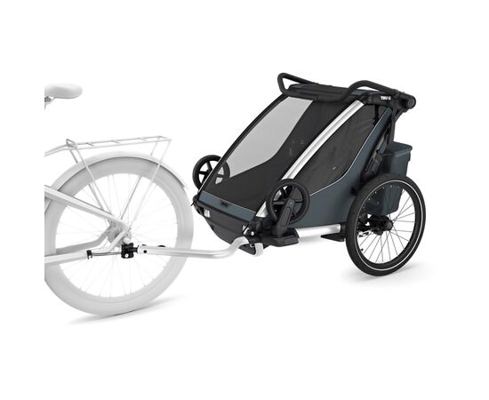 Коляска Thule Chariot Cross 2 Double (Dark Slate) (TH 10201035), изображение 2 Коляска Thule Chariot Cross 2 Double (Dark Slate) (TH 10201035), изображение 2
