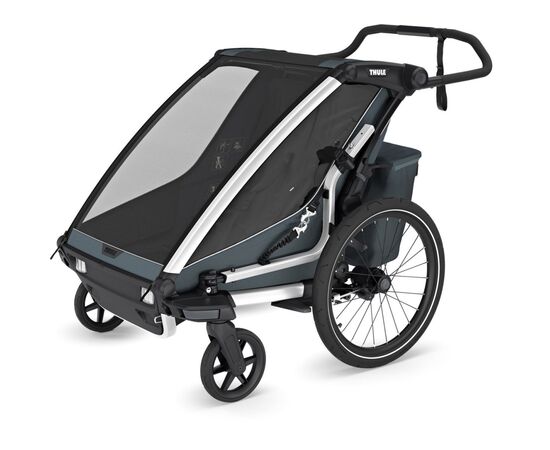 Коляска Thule Chariot Cross 2 Double (Dark Slate) (TH 10201035), изображение 3 Коляска Thule Chariot Cross 2 Double (Dark Slate) (TH 10201035), изображение 3