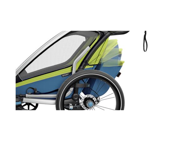 Коляска Thule Chariot Sport Double (Chartreuse-Mykonos) (TH 10201004), изображение 9 Коляска Thule Chariot Sport Double (Chartreuse-Mykonos) (TH 10201004), изображение 9