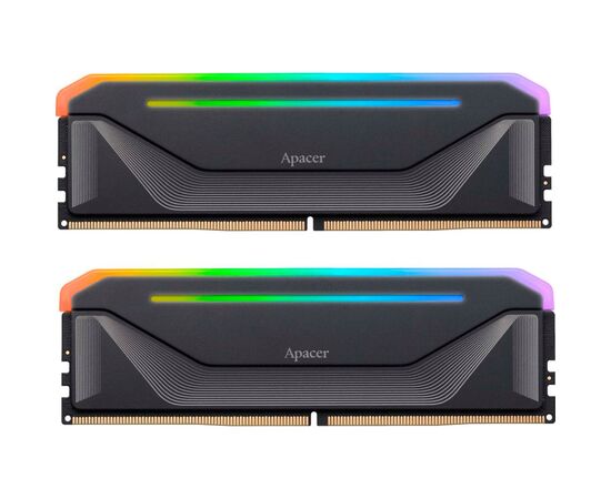 Модуль памяти для компьютера DDR5 32GB (2x16GB) 5600 MHz NOX RGB Black Apacer (AH5U32G56C522NBAA-2)