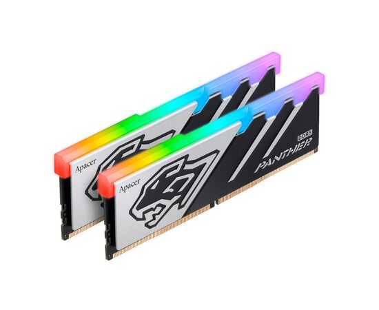 Модуль памяти для компьютера DDR5 32GB (2x16GB) 6400 MHz Panther RGB Apacer (AH5U32G64C5529BAA-2), изображение 2 Модуль памяти для компьютера DDR5 32GB (2x16GB) 6400 MHz Panther RGB Apacer (AH5U32G64C5529BAA-2), изображение 2