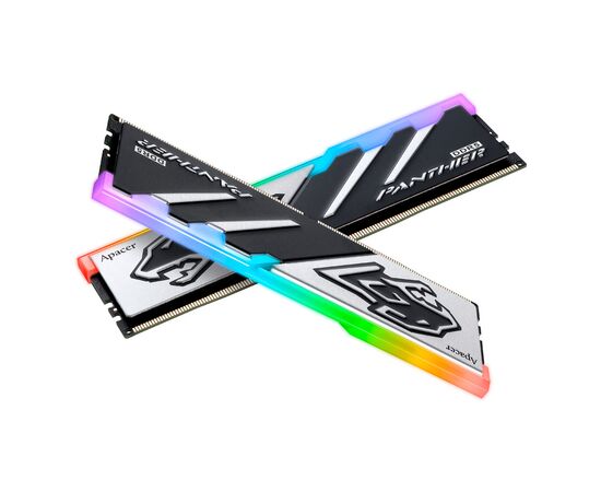 Модуль памяти для компьютера DDR5 32GB (2x16GB) 6400 MHz Panther RGB Apacer (AH5U32G64C5529BAA-2), изображение 3 Модуль памяти для компьютера DDR5 32GB (2x16GB) 6400 MHz Panther RGB Apacer (AH5U32G64C5529BAA-2), изображение 3