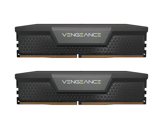 Модуль пам'яті для комп'ютера DDR5 64GB (2x32GB) 6000 MHz Vengeance Black Corsair (CMK64GX5M2B6000C40)