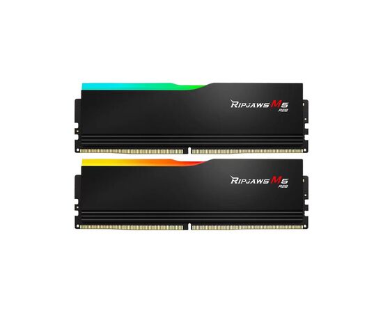 Модуль пам'яті для комп'ютера DDR5 64GB (2x32GB) 6000 MHz Ripjaws M5 RGB Matte Black G.Skill (F5-6000J3238G32GX2-RM5RK)