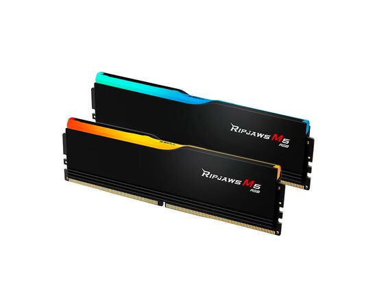 Модуль памяти для компьютера DDR5 64GB (2x32GB) 6000 MHz Ripjaws M5 RGB Matte Black G.Skill (F5-6000J3040G32GX2-RM5RK), изображение 3 Модуль памяти для компьютера DDR5 64GB (2x32GB) 6000 MHz Ripjaws M5 RGB Matte Black G.Skill (F5-6000J3040G32GX2-RM5RK), изображение 3