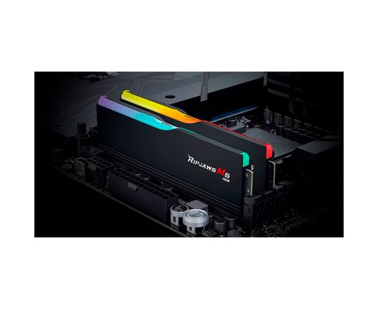 Модуль памяти для компьютера DDR5 64GB (2x32GB) 6000 MHz Ripjaws M5 RGB Matte Black G.Skill (F5-6000J3040G32GX2-RM5RK), изображение 5 Модуль памяти для компьютера DDR5 64GB (2x32GB) 6000 MHz Ripjaws M5 RGB Matte Black G.Skill (F5-6000J3040G32GX2-RM5RK), изображение 5