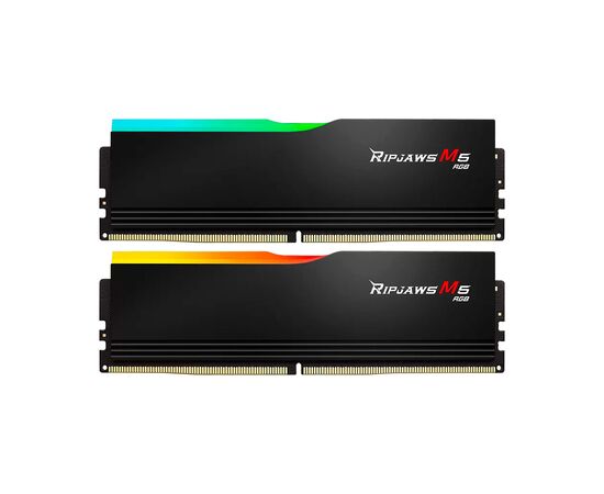 Модуль пам'яті для комп'ютера DDR5 64GB (2x32GB) 6400 MHz Ripjaws M5 RGB Matte Black G.Skill (F5-6400J3239G32GX2-RM5RK)