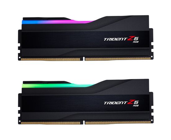 Модуль пам'яті для комп'ютера DDR5 96GB (2x48GB) 5600 MHz Trident Z5 RGB Matte Black G.Skill (F5-5600J4040D48GX2-TZ5RK)