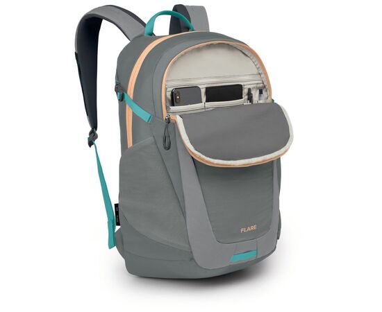 Рюкзак туристический Osprey Flare medium grey/coal grey O/S (009.3650), изображение 3 Рюкзак туристический Osprey Flare medium grey/coal grey O/S (009.3650), изображение 3