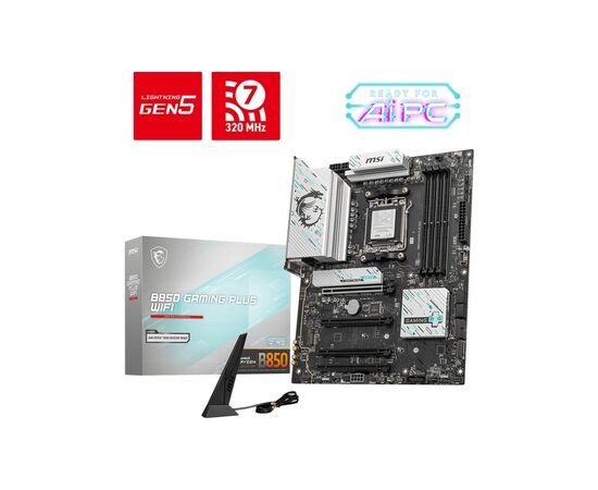 Материнская плата MSI B850 GAMING PLUS WIFI, изображение 5 Материнская плата MSI B850 GAMING PLUS WIFI, изображение 5
