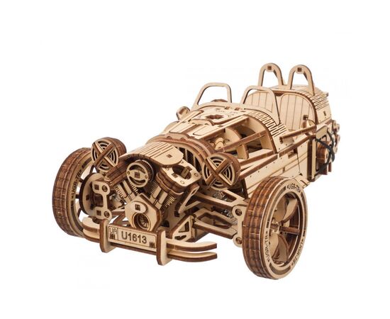 Конструктор Ugears механический 3D Трицикл UGR-S (70216), изображение 5 Конструктор Ugears механический 3D Трицикл UGR-S (70216), изображение 5