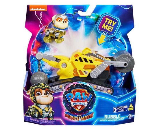 Игровой набор Paw Patrol Щенячий патруль в кино 2 Спасательный автомобиль-трансформер с водителем Кремезом (SM17776/6511)