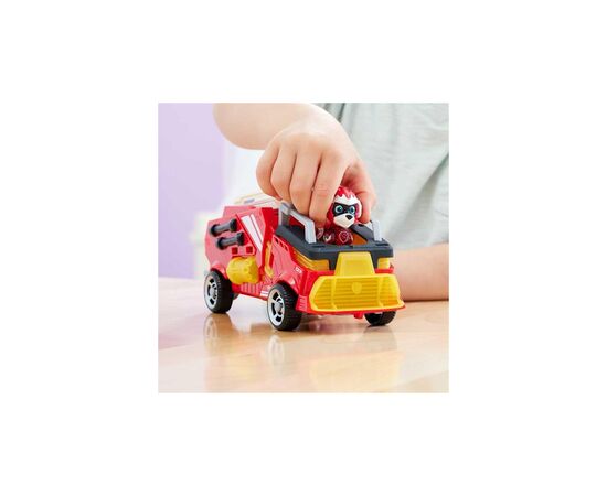 Ігровий набір Paw Patrol Щенячий патруль у кіно 2 Рятувальний автомобіль-трансформер із водієм Маршалом (SM17776/6481), зображення 8 Ігровий набір Paw Patrol Щенячий патруль у кіно 2 Рятувальний автомобіль-трансформер із водієм Маршалом (SM17776/6481), зображення 8