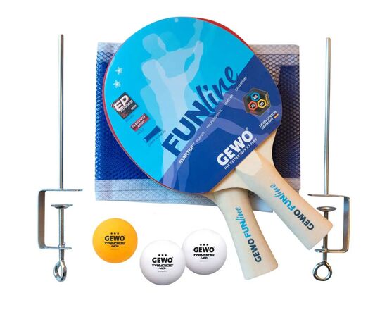 Комплект для настільного тенісу Gewo Free Time 2 Bats 3 Balls + сітка (96970000) (931305)